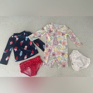 Carters 9 months swim suits
